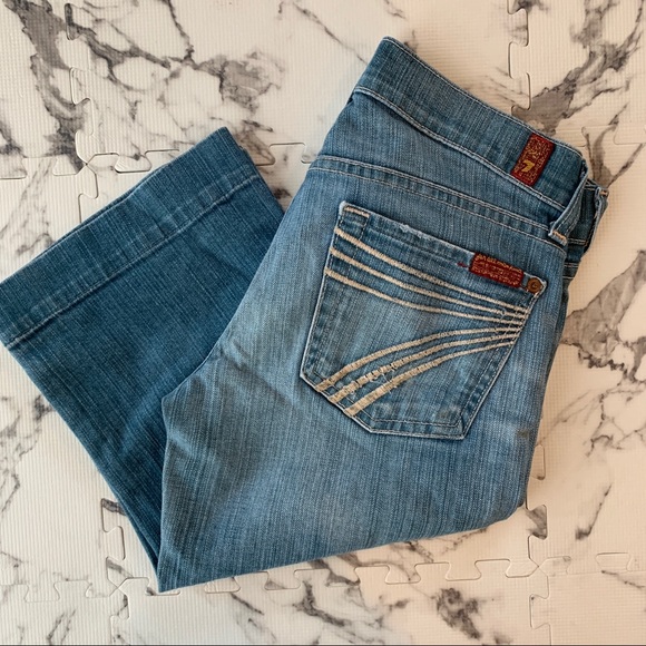 7 for all Mankind denim Bermuda shorts - Picture 2 of 7